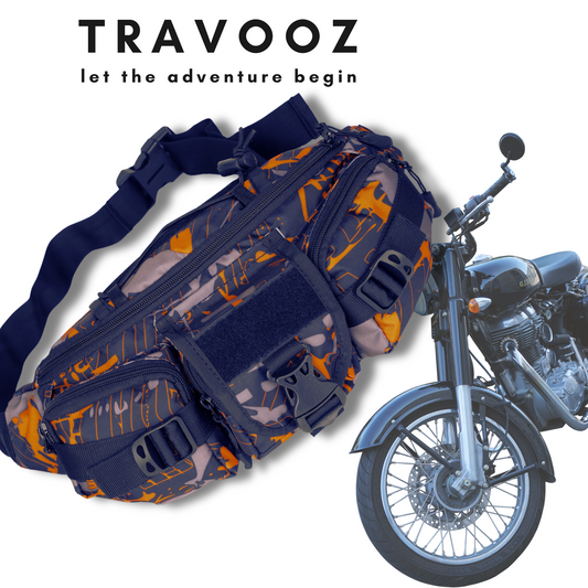 Orange Waist Bag for Men Women